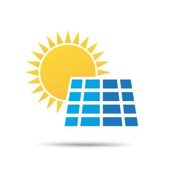 Solarsel sun Stock Illustration