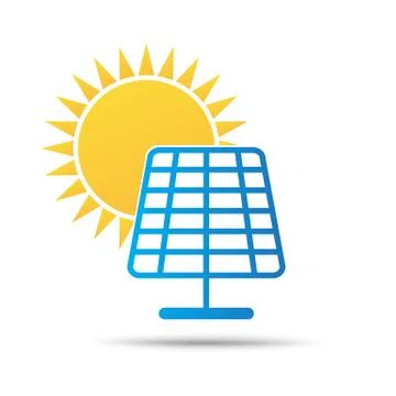 Solarsel sun Stock Illustration