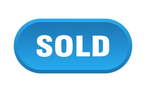 Sold button. sold rounded blue sign. sold Stock Illustration