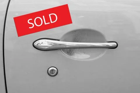 Sold car Stock Photos