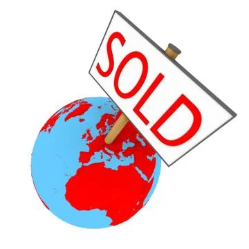 Sold Earth Stock Illustration