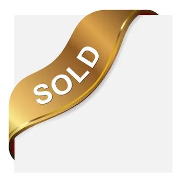 Sold label Stock Illustration