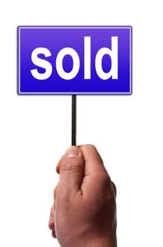 Sold message Foto stock