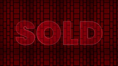 Sold out business concept text, Neon Sold Out flickering Animation. Stock Footage 299569055