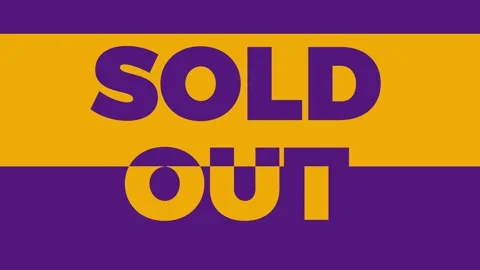 Sold out, graphic element. Flash banner design 4k animation. Scrolling and .. Video stock 252794998