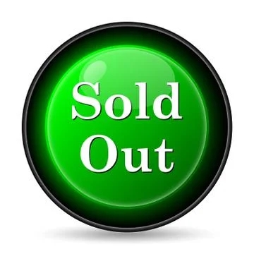  sold out icon. internet button on white background.. Stock Illustration