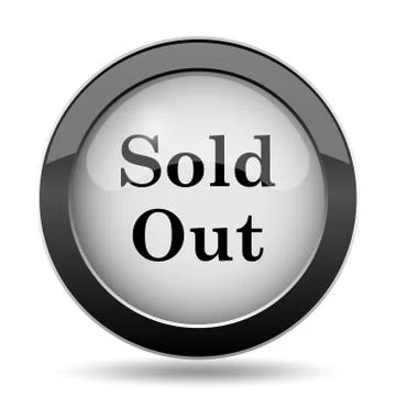 Sold out icon. Internet button on white background.. Stock Illustration