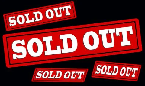 Sold out Stock Illustration