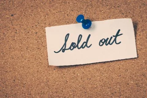 Sold out Stock Photos