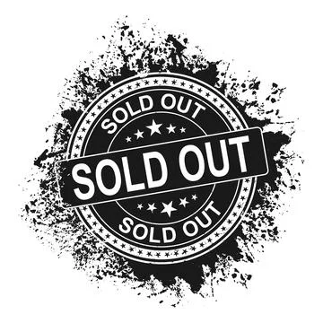 Sold out rubber stamp vector illustration on white background. Sold rubber stamp Stock Illustration