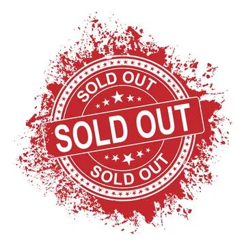 Sold out rubber stamp vector illustration on white background. Sold rubber stamp Stock Illustration