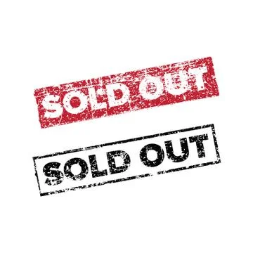 Sold Out vector stamp Stock Illustration