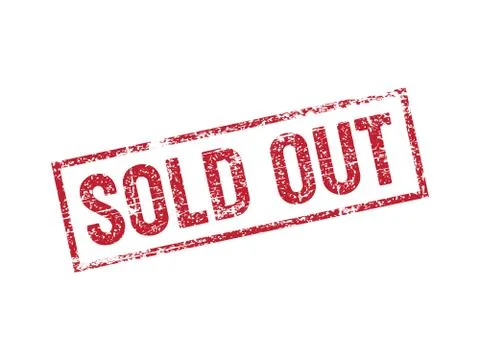 Sold Out vector stamp Stock Illustration