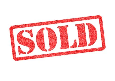 SOLD rubber stamp Stock Illustration