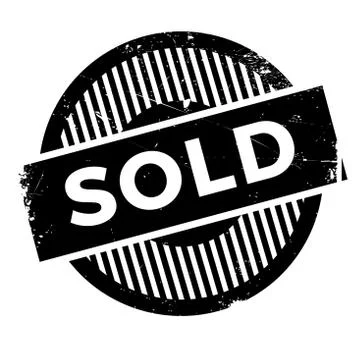 Sold rubber stamp Stock Illustration