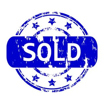 Sold rubber stamp Stock Illustration