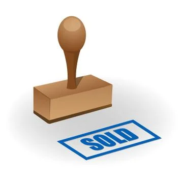 Sold seal Stock-Illustration