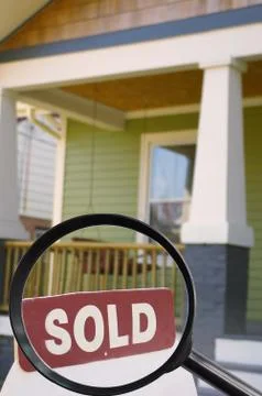 Sold sign Stock Photos