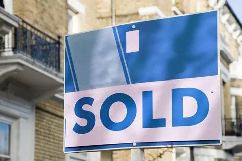 Sold sign Stock Photos