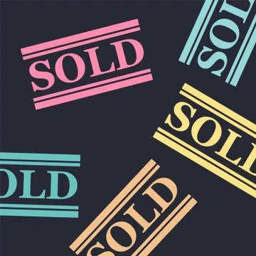 Sold stamp pattern. Sold out stamps grunge. Sold out badge Stock Illustration