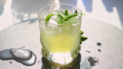 Сold summer cocktail. Stock Footage 156050812
