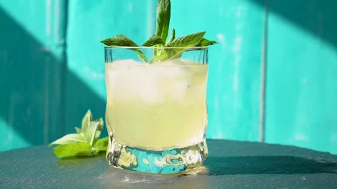 Сold summer cocktail. 스톡 동영상 156050825