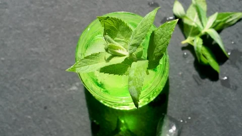 Сold summer cocktail. Stock Footage 156050831