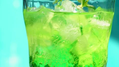 Сold summer cocktail. Stock Footage 156051153