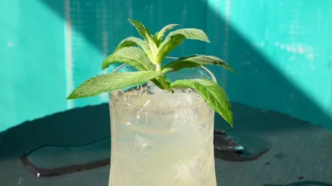Сold summer cocktail. Stock Footage 156051298