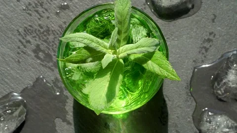 Сold summer cocktail. Stock Footage 156051354