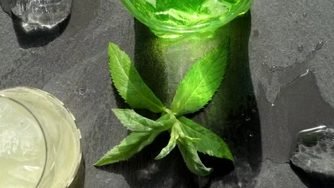 Сold summer cocktail. Stock Footage 156051355