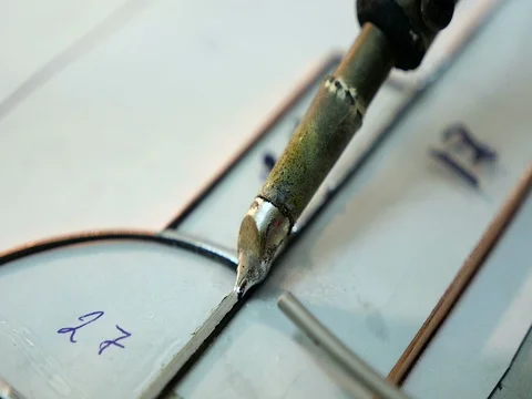 Solder junction Close up Stock Footage 71530088