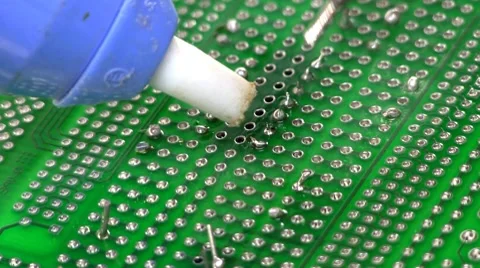 Solder sucker cleaning Stock Footage 10588904