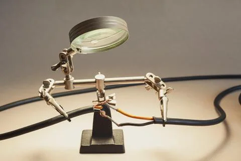 Soldering Cables 스톡 사진