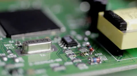 Soldering on circuit board Stock Footage 23143984