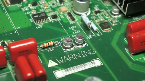 Soldering components on the electronic board. Video stock 37777606