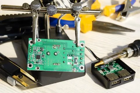 Soldering device from third parties. Stock Photos