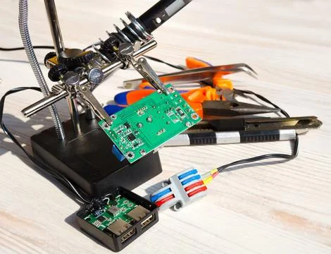 Soldering device from third parties. Stock Photos