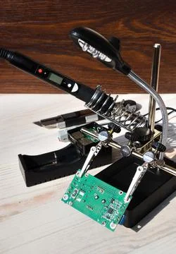 Soldering device from third parties. Stock Photos