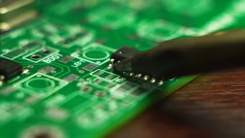 Soldering Elecronics Stock Footage 221650734