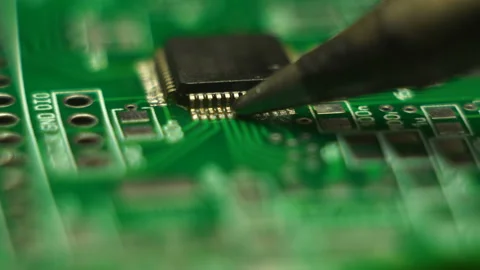 Soldering Elecronics Stock Footage 221650756