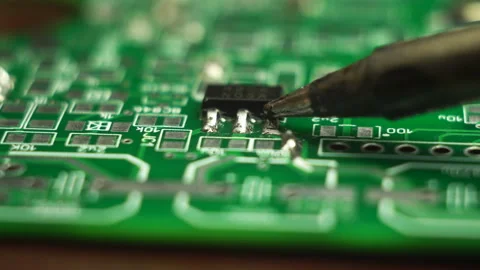Soldering Elecronics Stock Footage 221650766