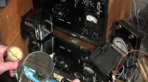 Soldering electrical equipment Stock Footage 46335720