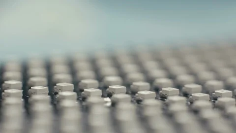 Soldering elements on the board. Close-up Video stock 105378447