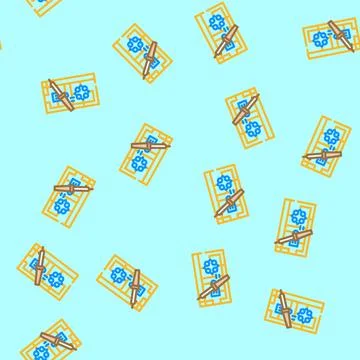 Soldering iron circuit vector seamless pattern Illustrazione stock