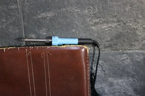 Soldering iron, electronic handle tool Foto stock