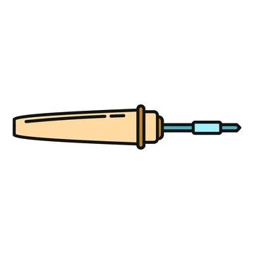 Soldering iron electronics repair tool icon Stockillustratie