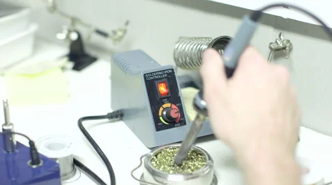 Soldering Iron Stock Footage 43095785