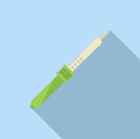 Soldering iron icon flat vector. Mobile phone Stockillustratie