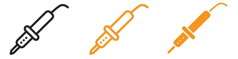 Soldering Iron Icon Set Electronics Tool Illustrations for DIY and Engineer.. イラスト素材